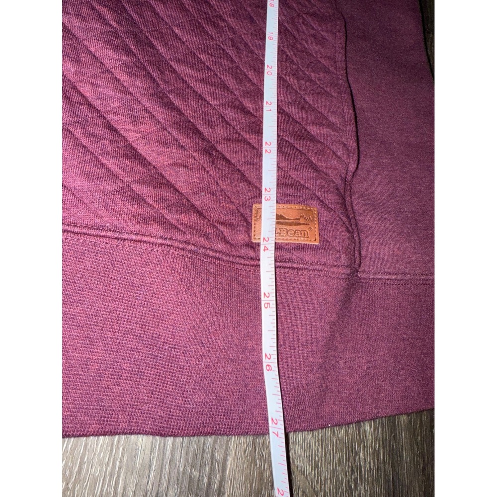 L.L.Bean‎ Quilted Vest Full Zip Sleeveless Jacket Burgundy Layering Large Men's - Picture 3 of 8